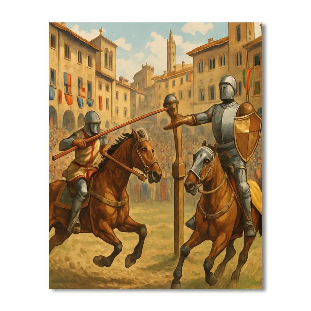 Joust Of The Saracens - Italy Painting Number Kit
