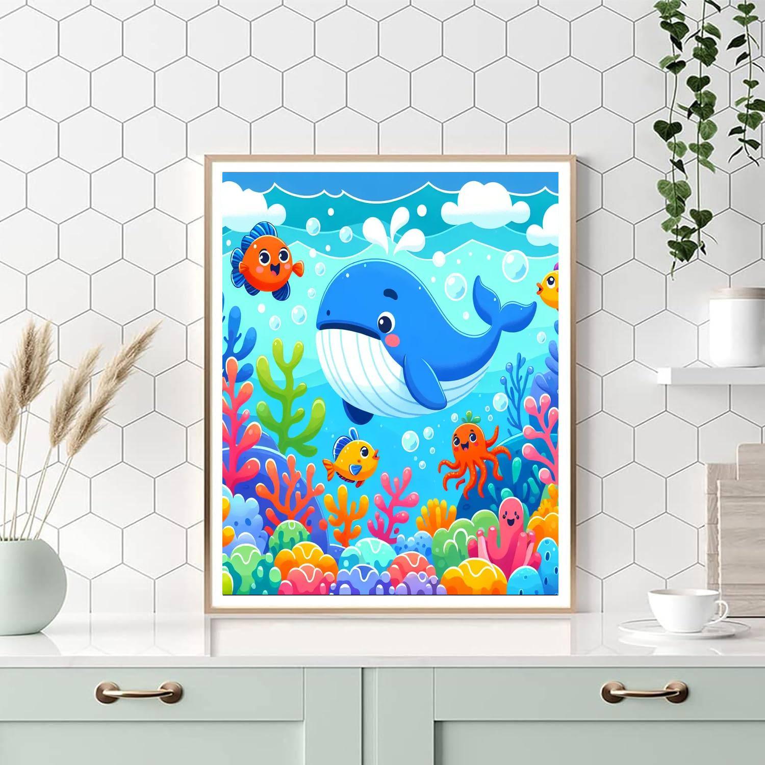 Happy Ocean Adventures Paint By Numbers Art