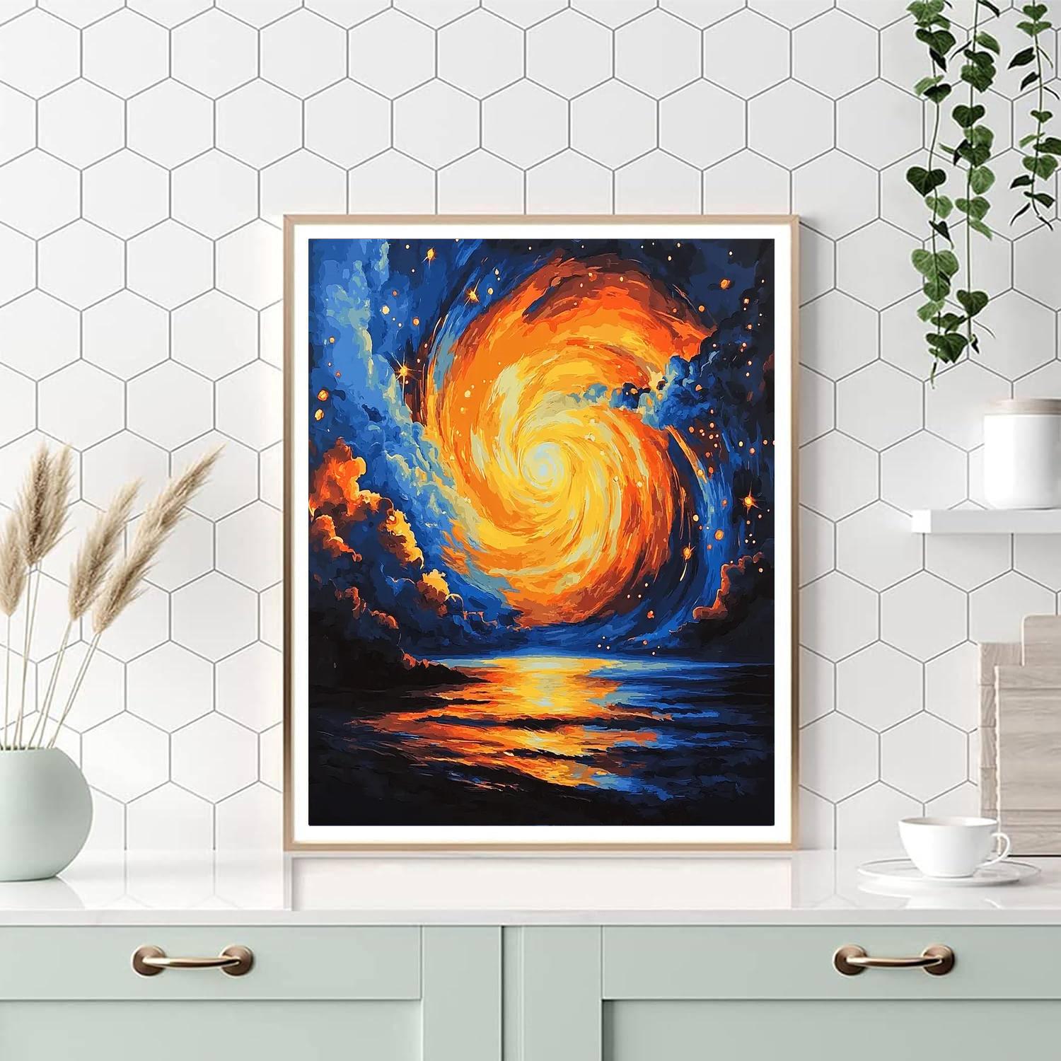 Michelangelo Inspired Celestial Radiance  Paint By Numbers