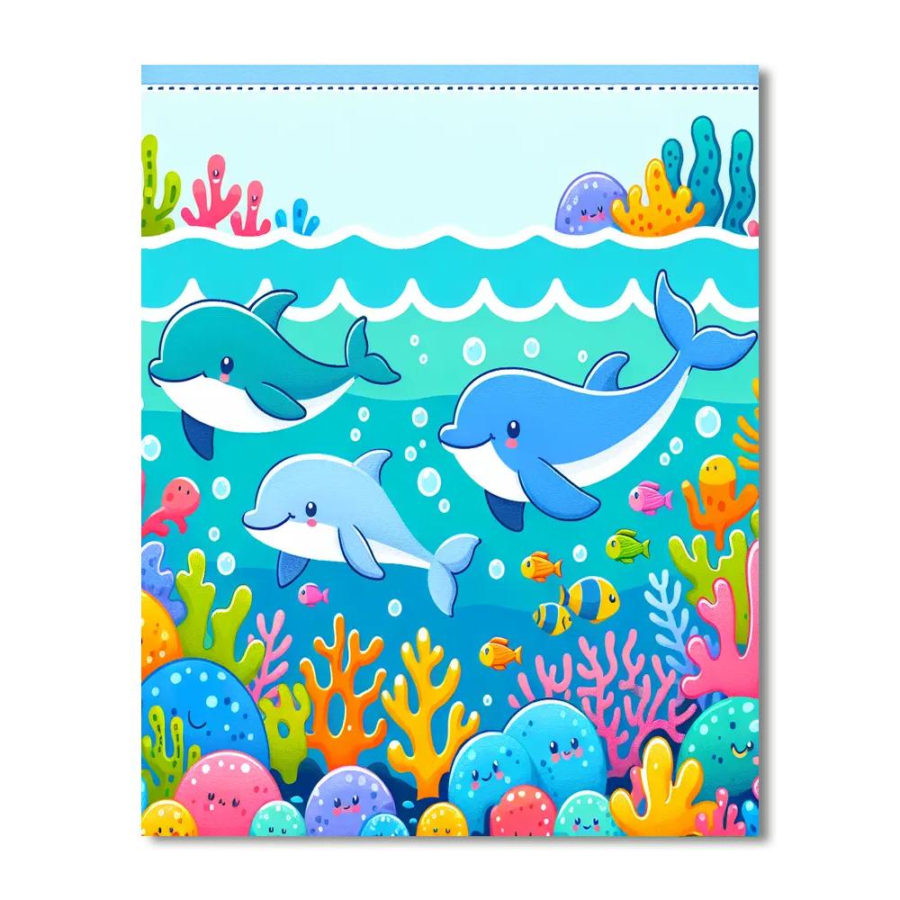 Ocean's Great Journey Paint By Numbers Art