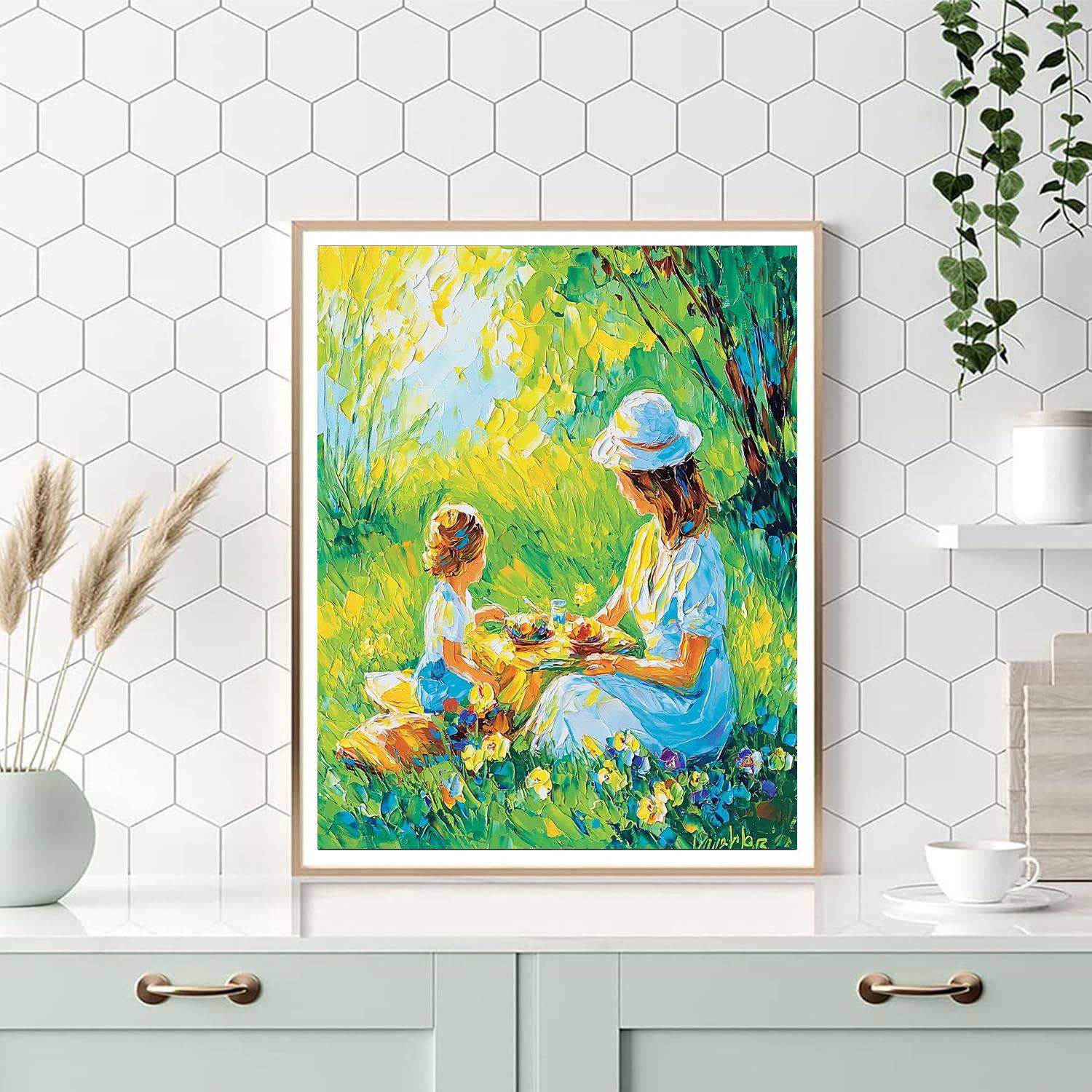 Mom And Me In The Sun Paint By Numbers Kits