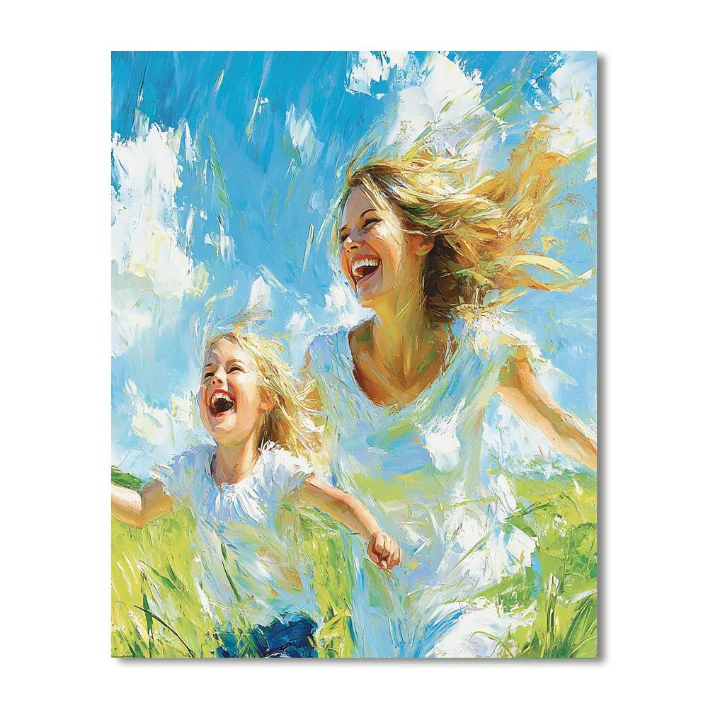 Echoes Of Childhood Laughter DIY Paint By Numbers