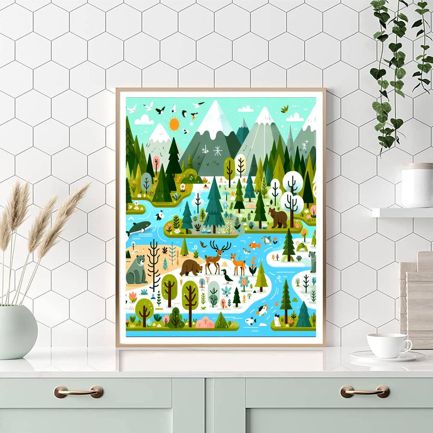 Enchanting Environments Paint By Number