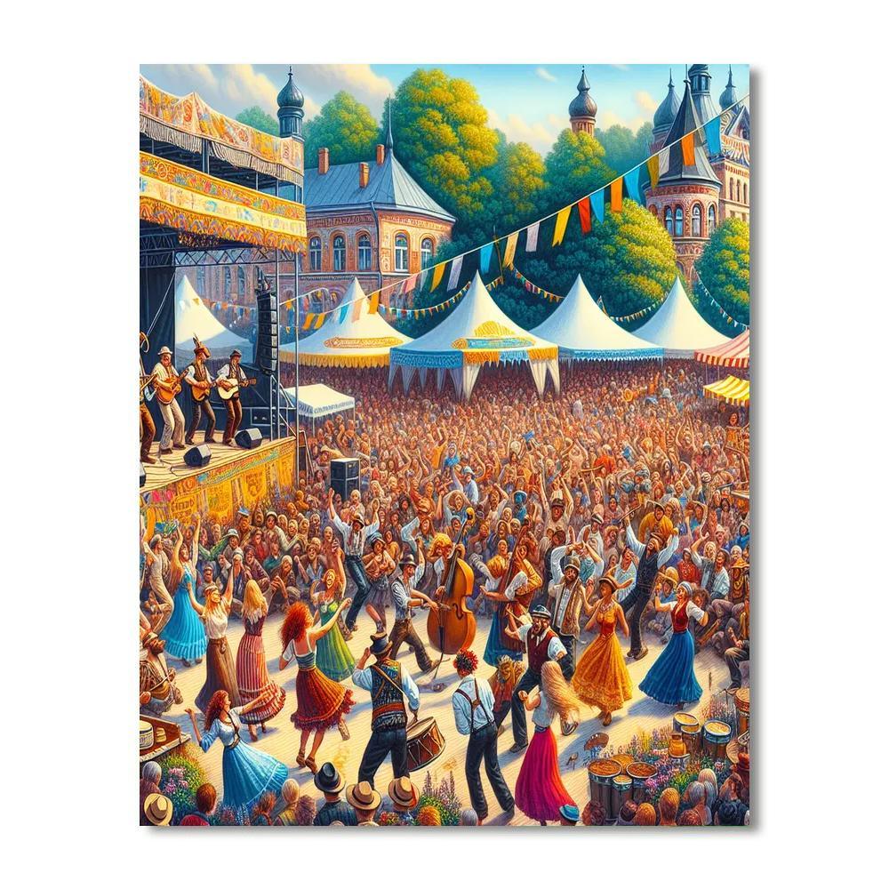 Cambridge Folk Festival - England Numbered Painting Kits