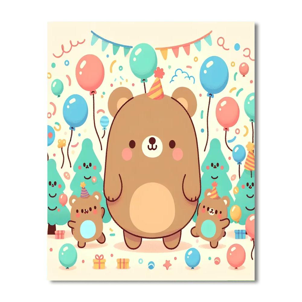 Dancing Bears Festival Number Painting