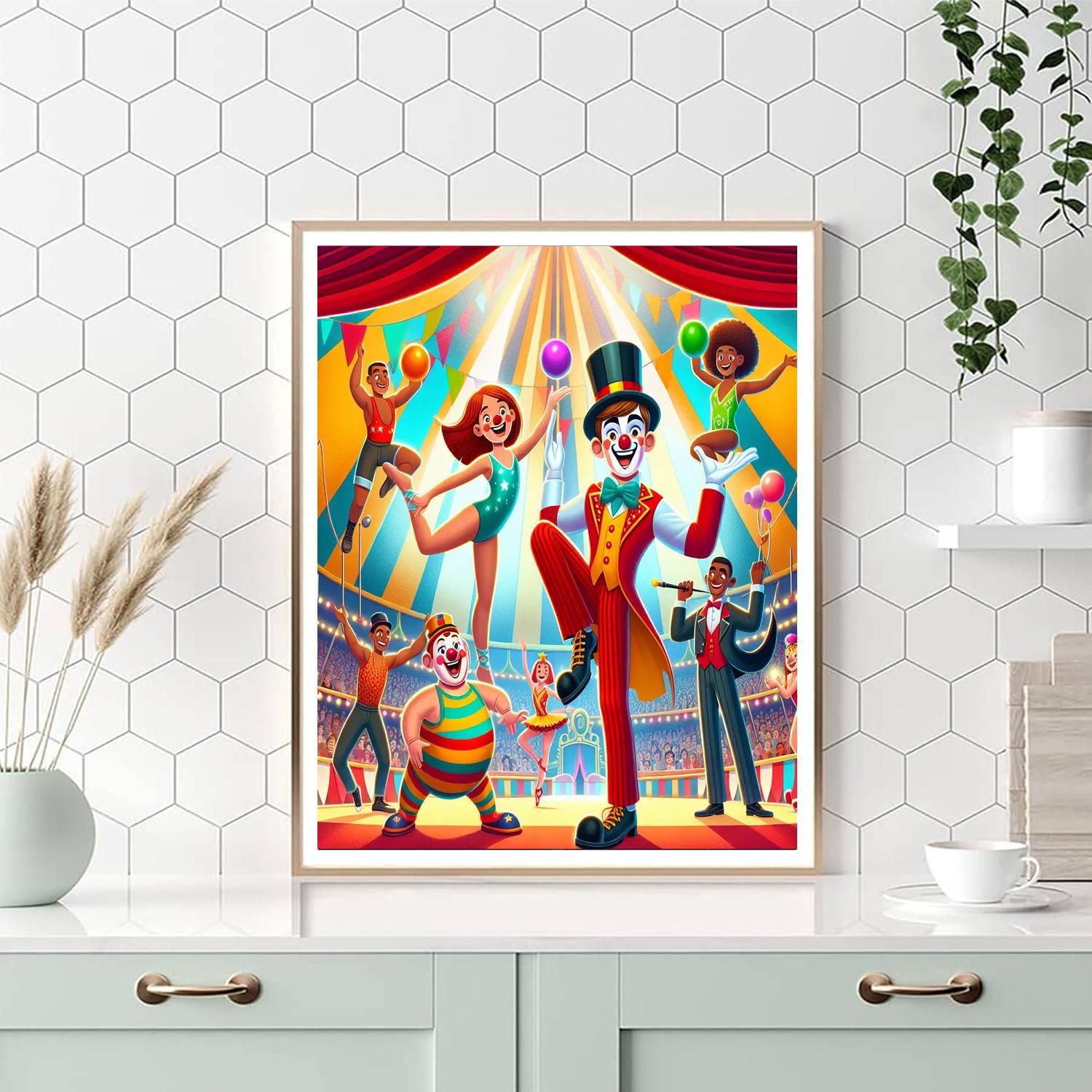 Circus Stars Number Painting