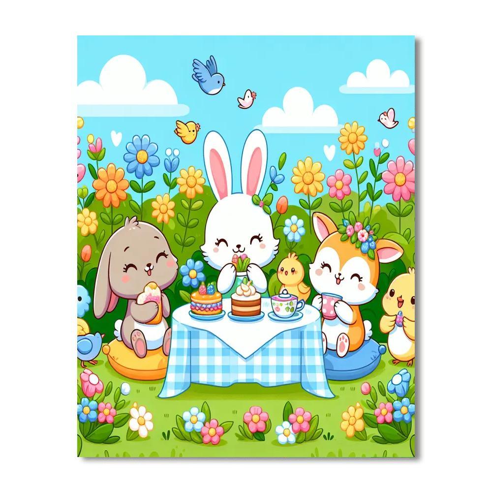 Garden Party Of Critters Paint By Numbers