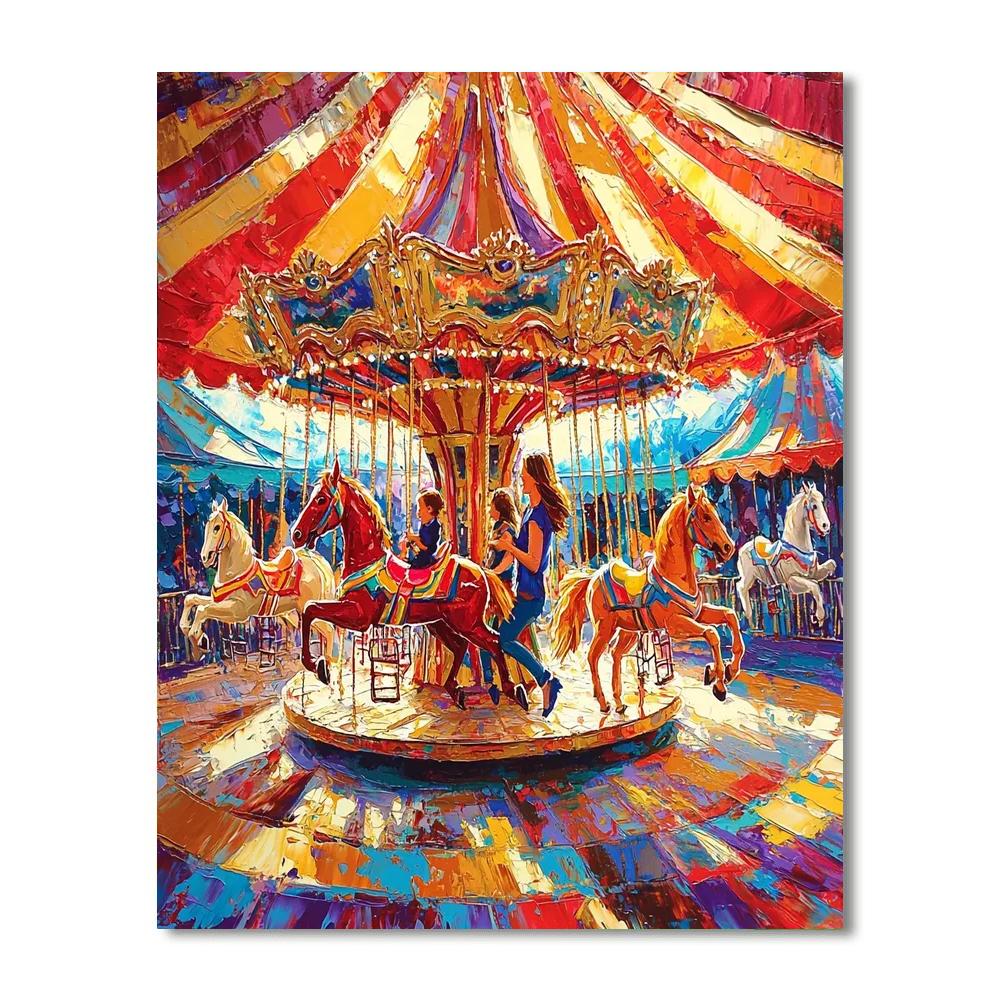 Carousel Dreams Paint By Numbers