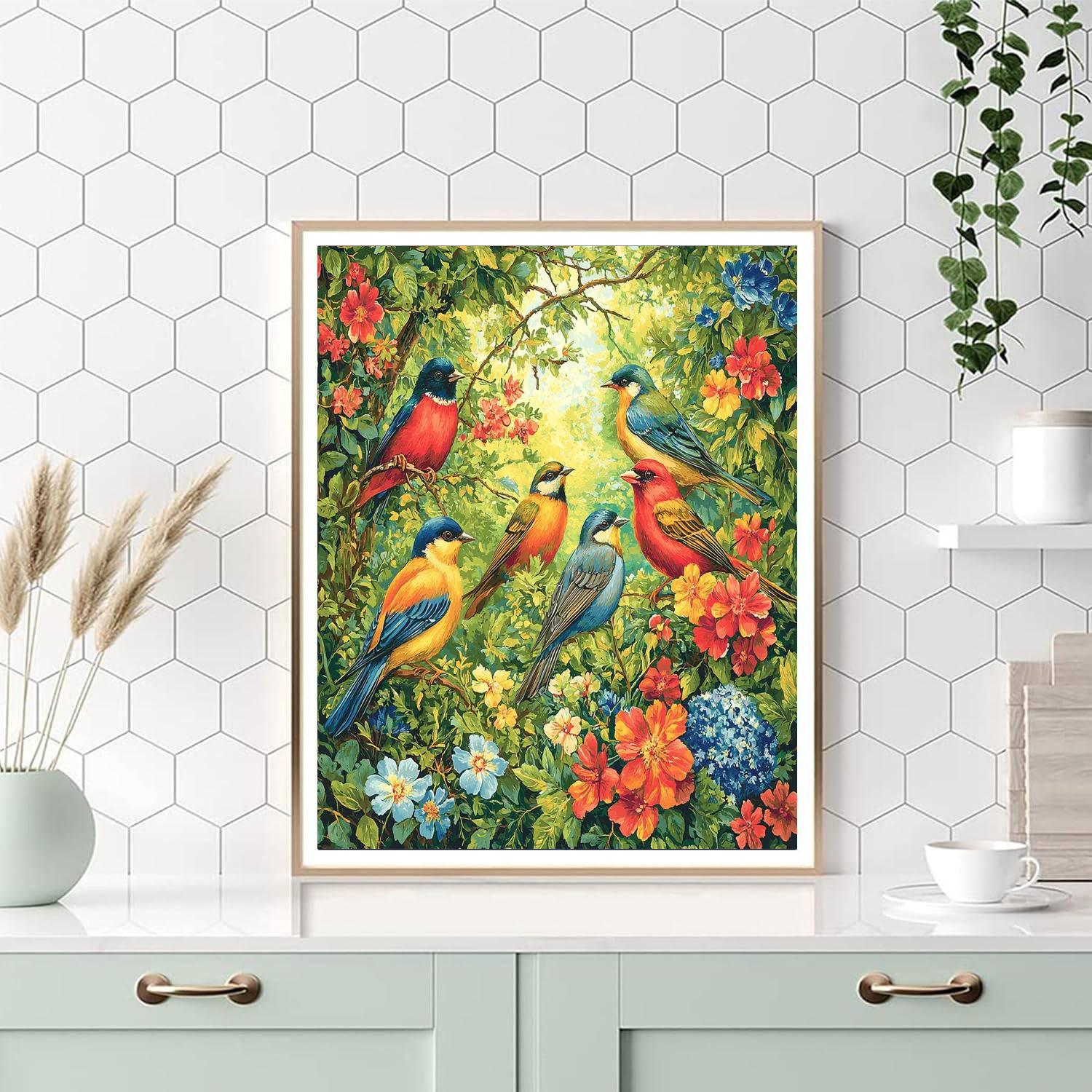 John James Audubon Inspired Lively Serenade  DIY Paint By Numbers