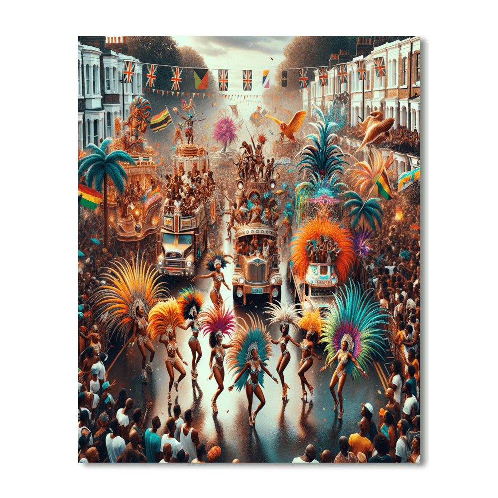 The Notting Hill Carnival - United Kingdom Numbered Painting Kits