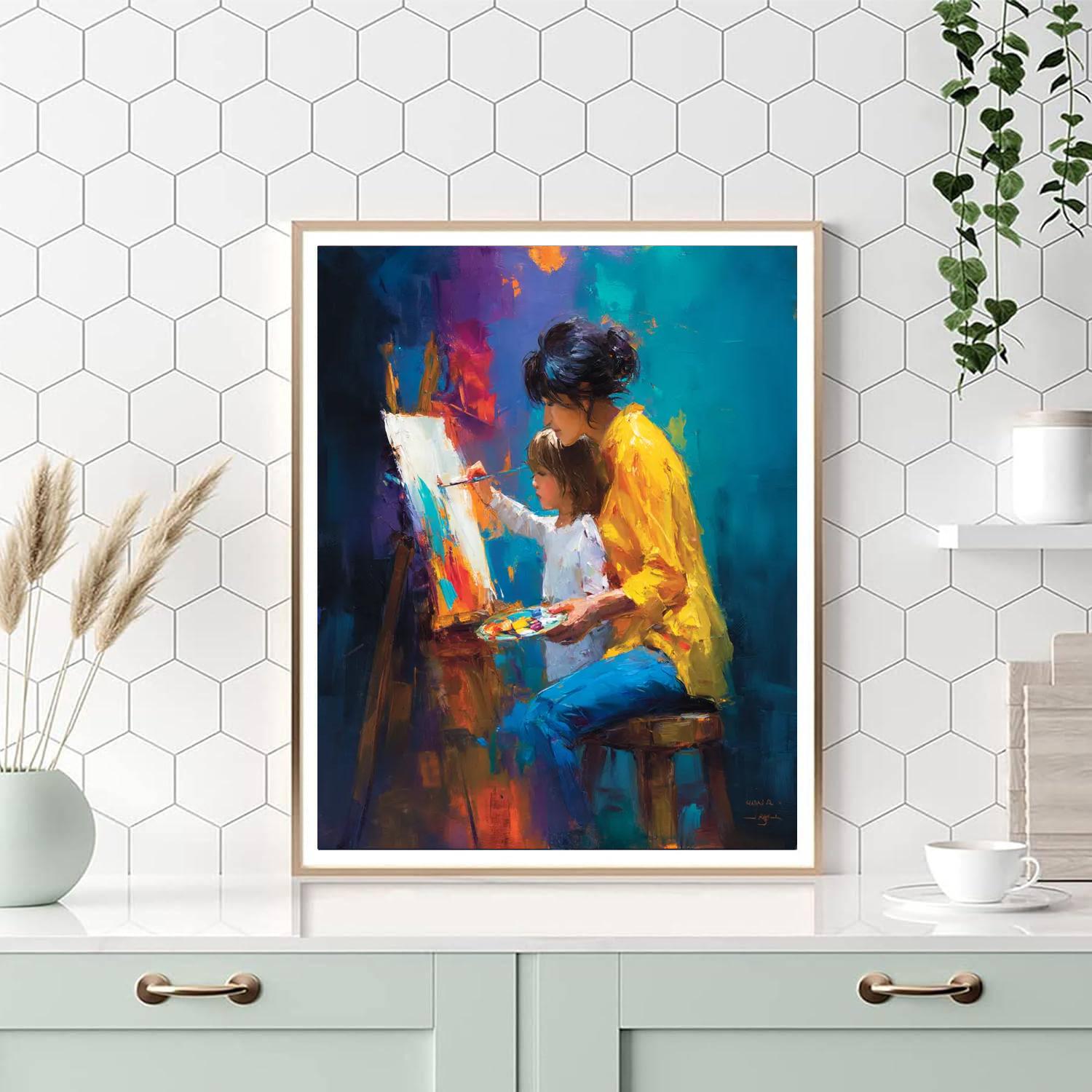 Canvas Of Love Number Painting