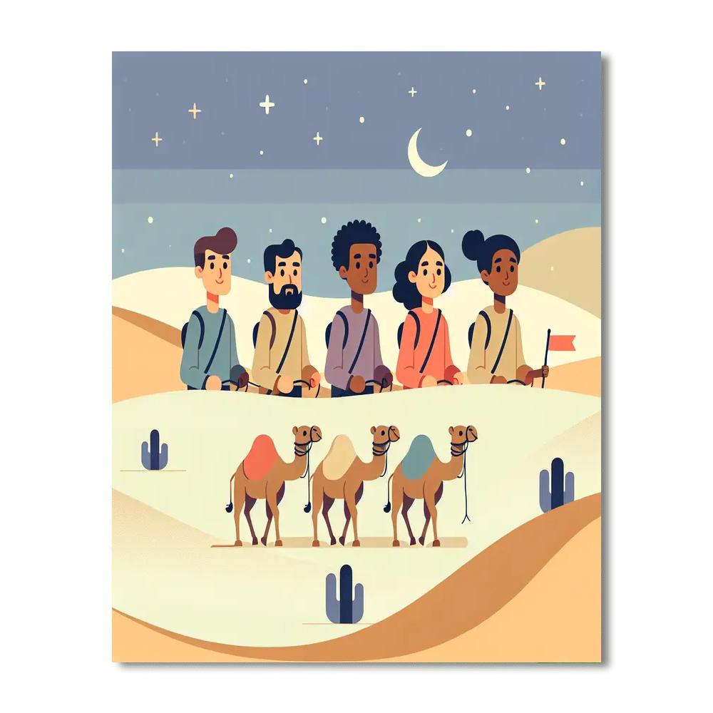 Dreamy Desert Safari Painting By Numbers Kit
