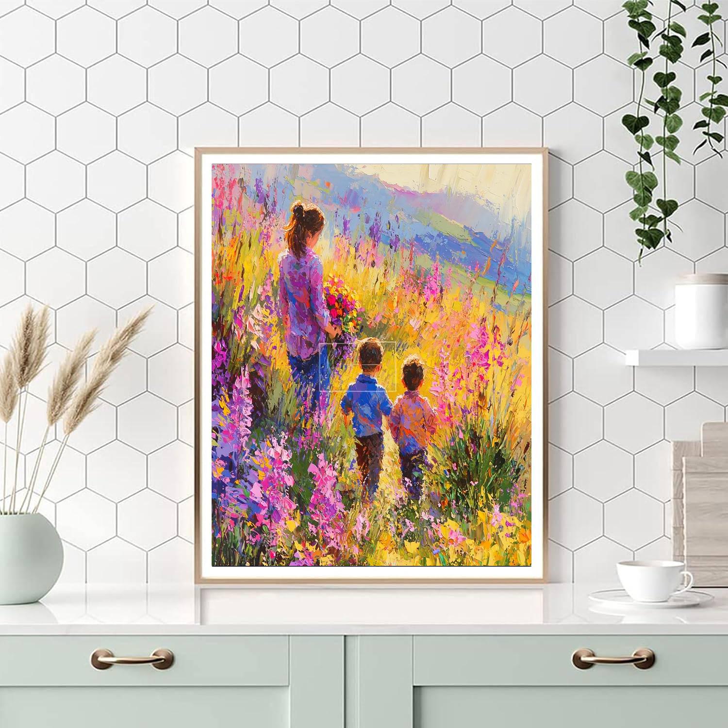 Spring’s Embrace Number Painting