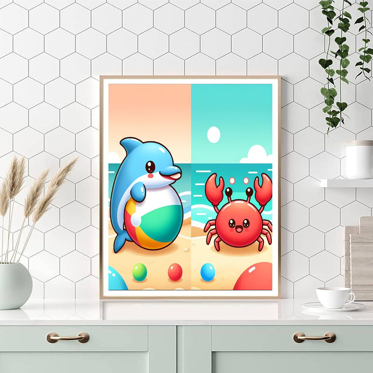 Bouncing Beach Ball Fun Painting By Numbers Kit