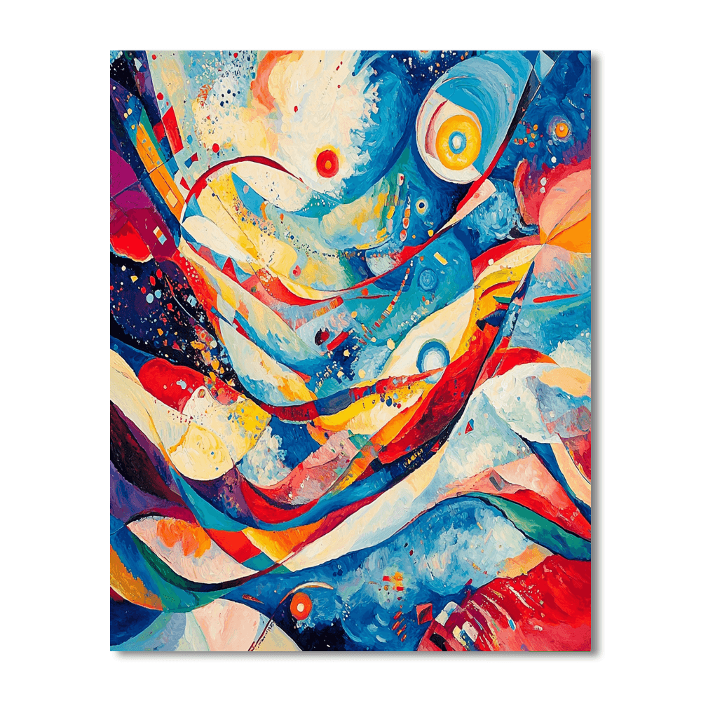Wassily Kandinsky Inspired Colors Of Emotion  Painting By Numbers Kit