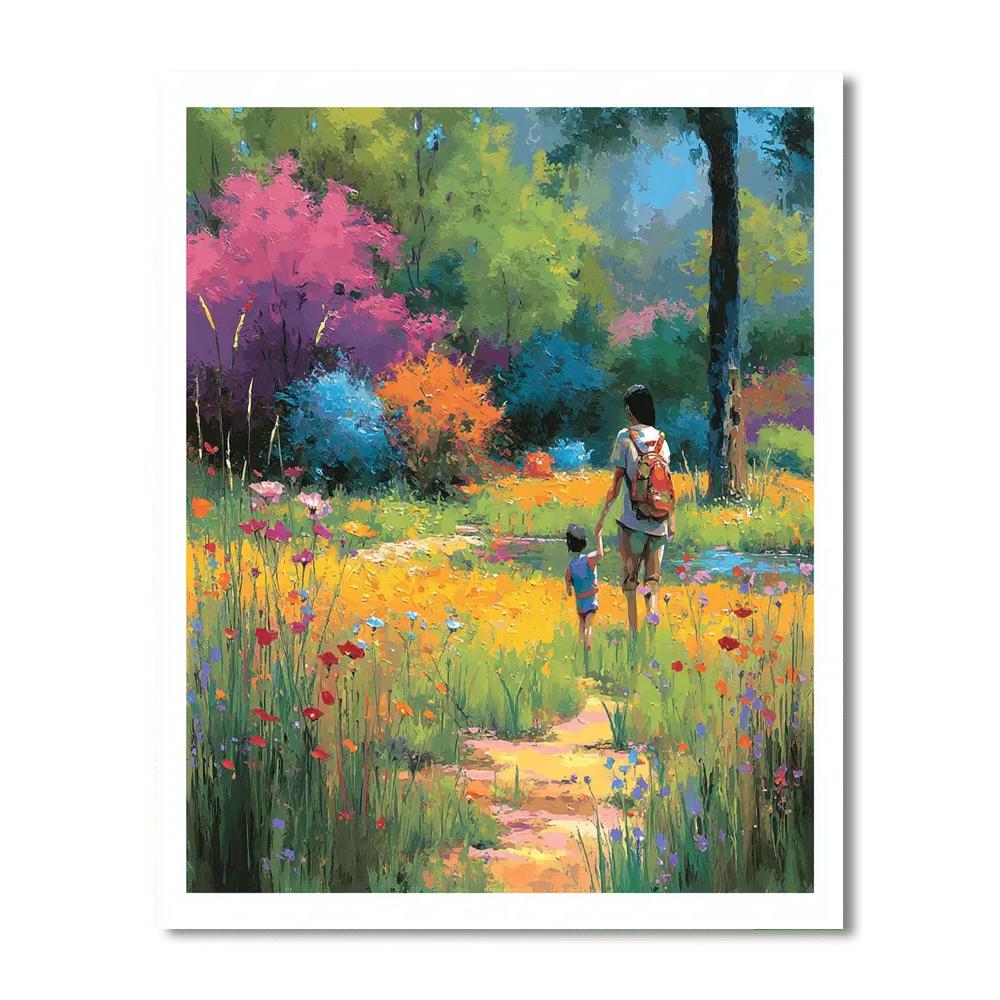 Spring Blossoms With Mom Paint By Numbers Kits