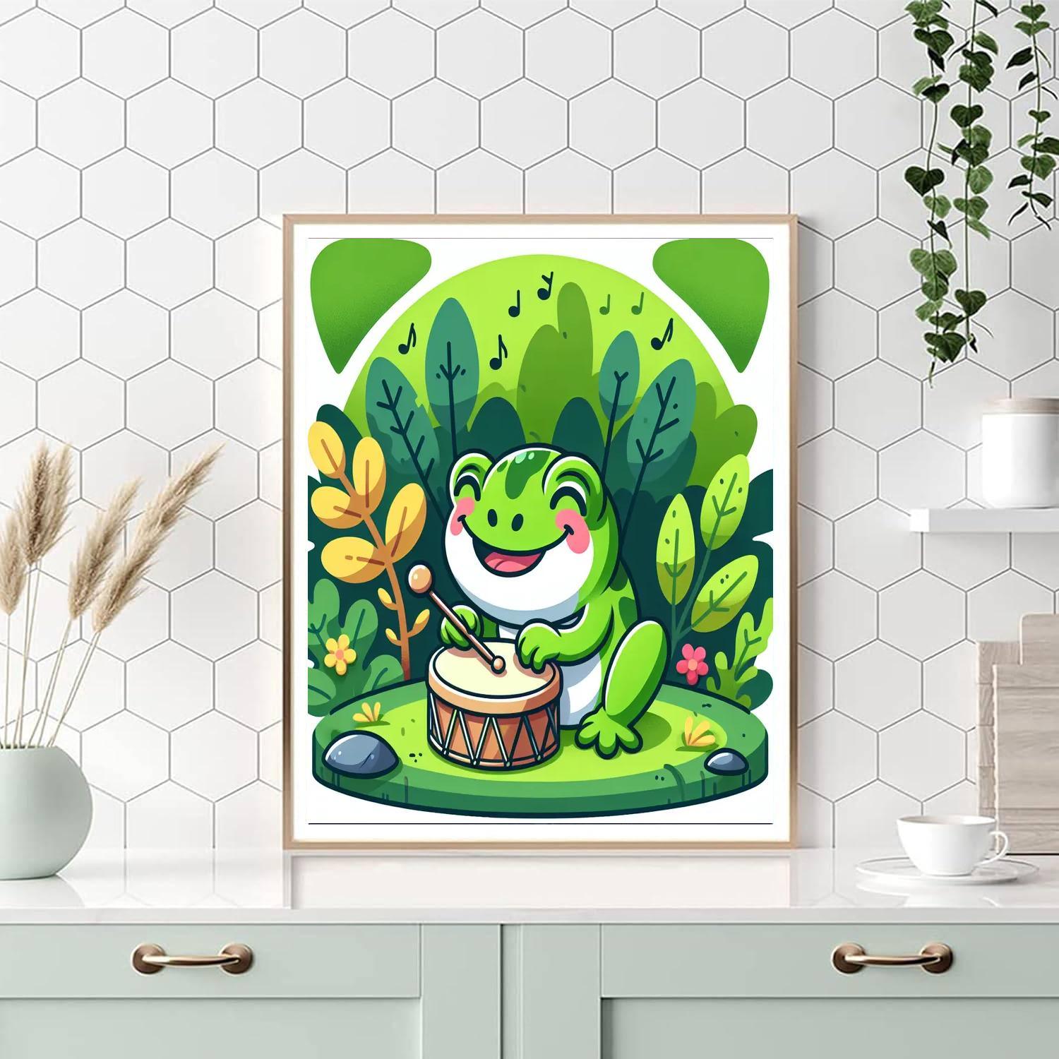 Frog's Rainforest Rhythm Paint By Color