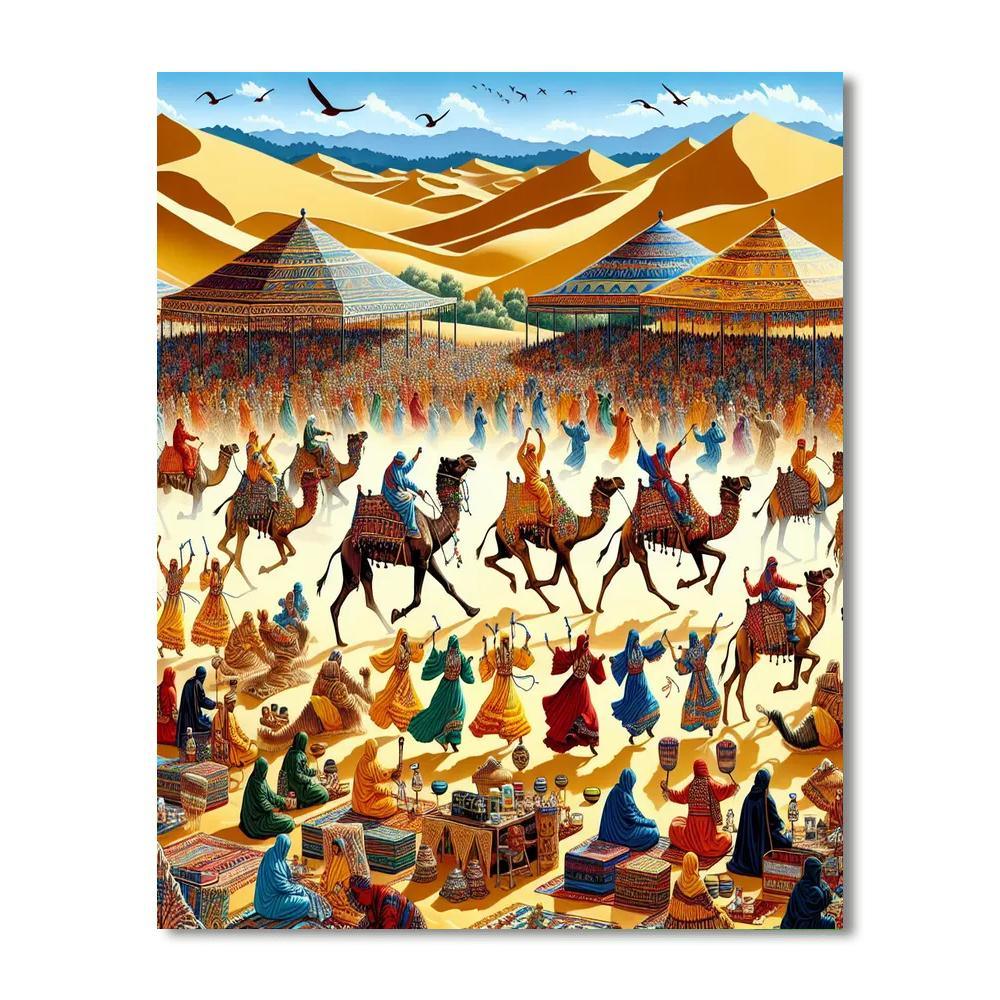Festival Of The Sahara - Tunisia DIY Paint By Numbers