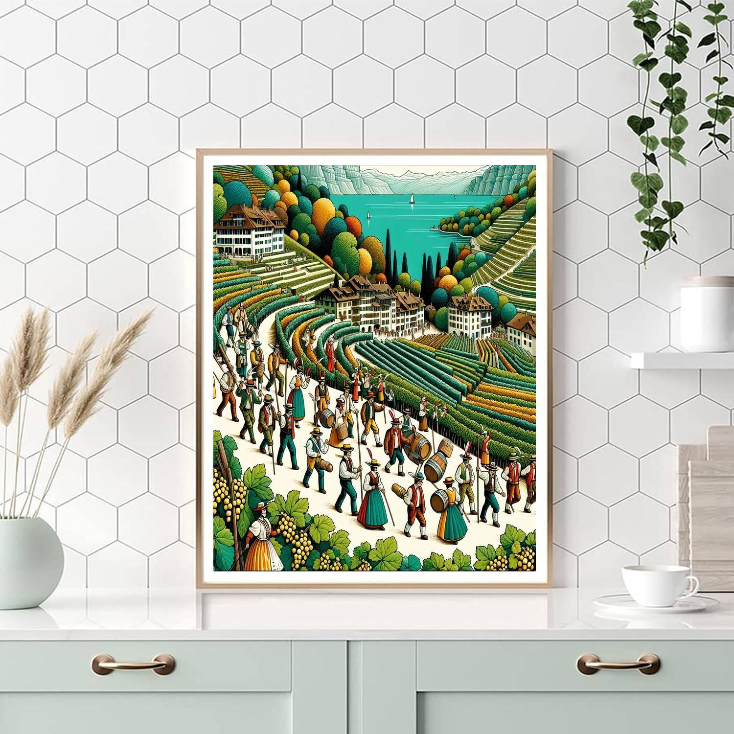 Lavaux Harvest Festival - Switzerland Paint By Numbers Art