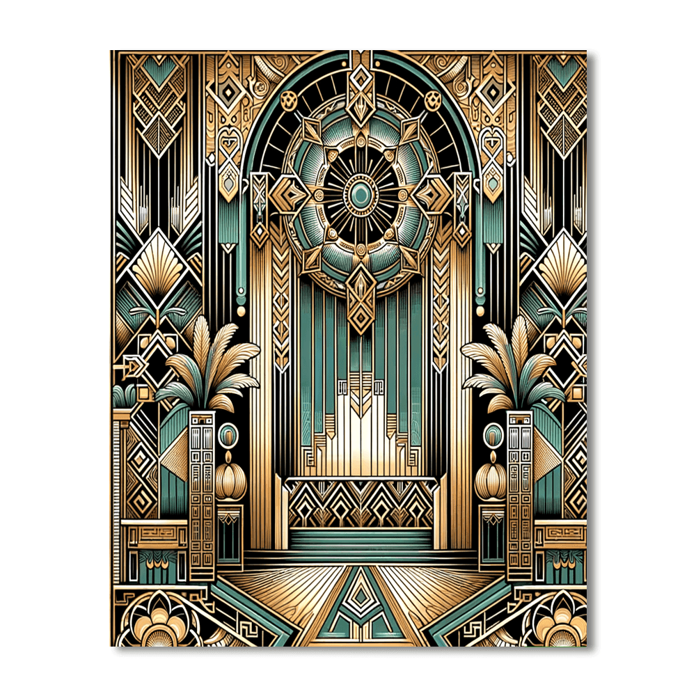 Art Deco Roaring Twenties Paint By Number