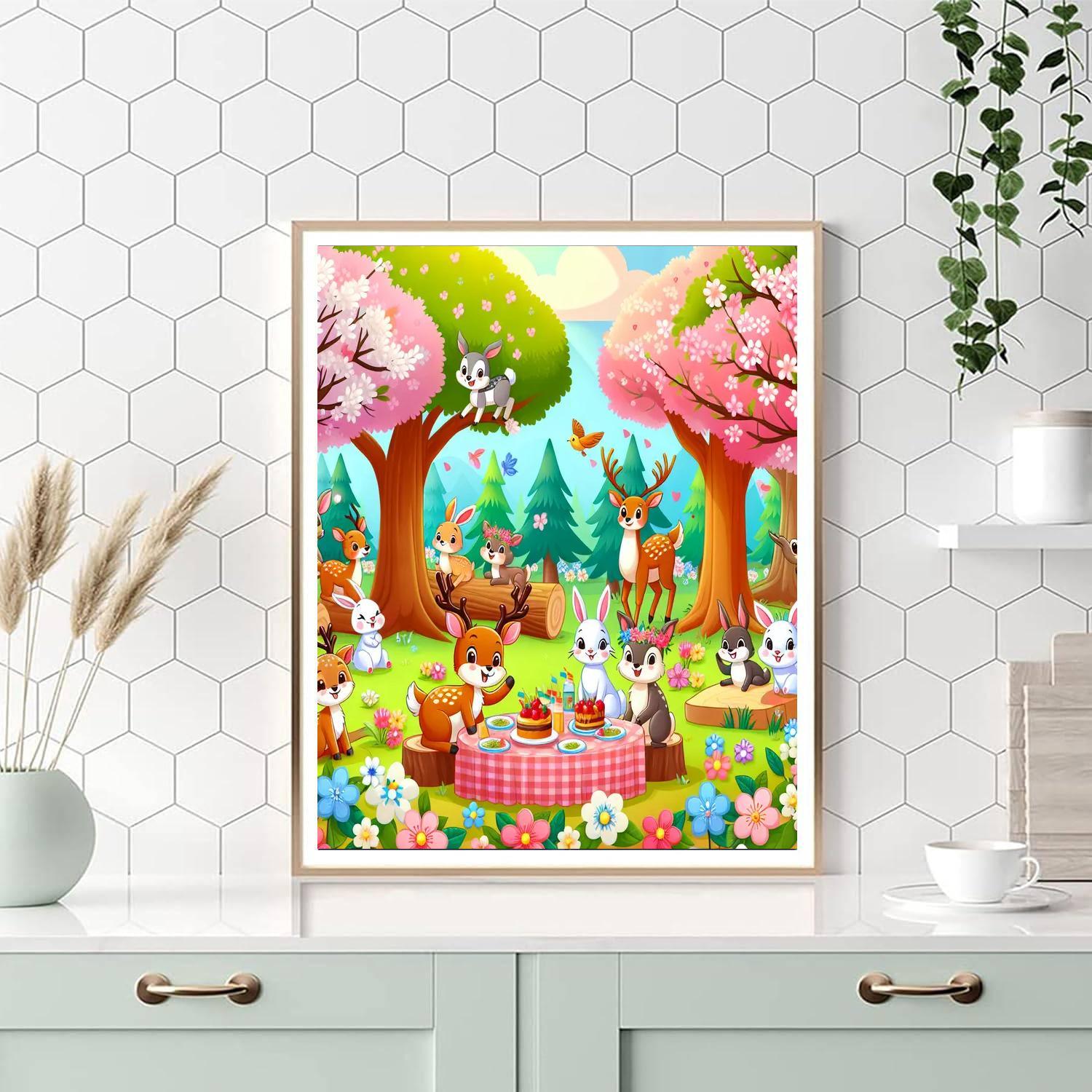 Forest Animal Party Paint By Numbers