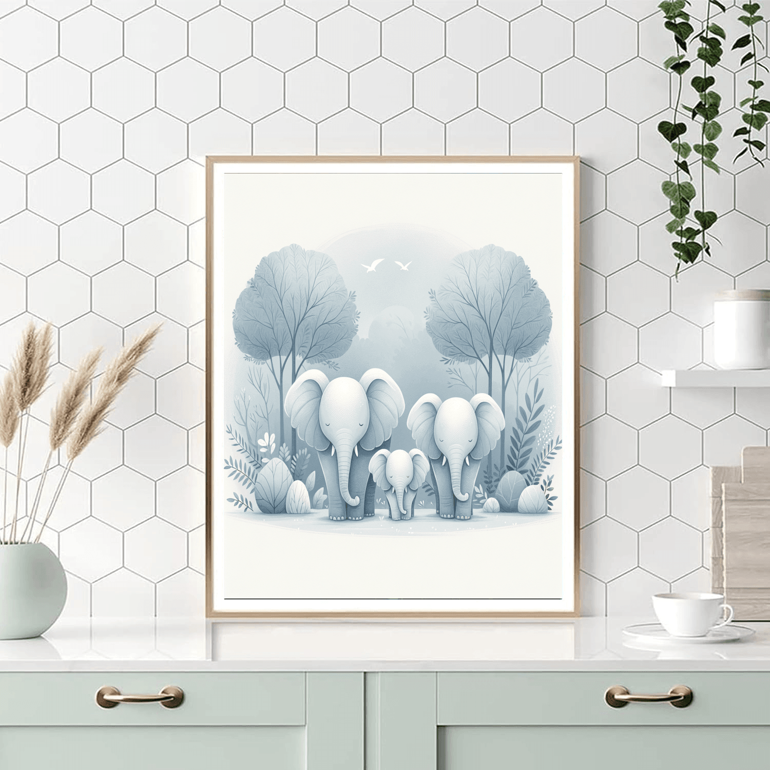 Gentle Elephant Reverie Paint By Number