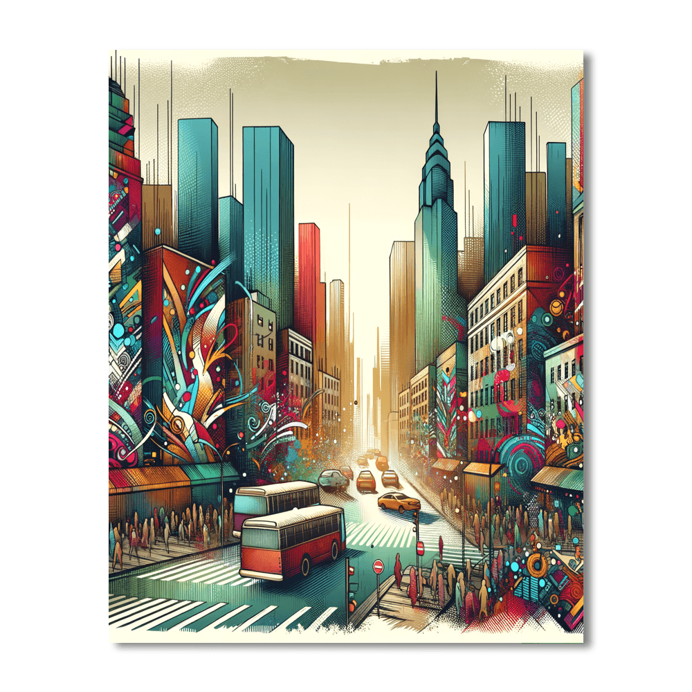 Dynamic Street Art Paint By Color