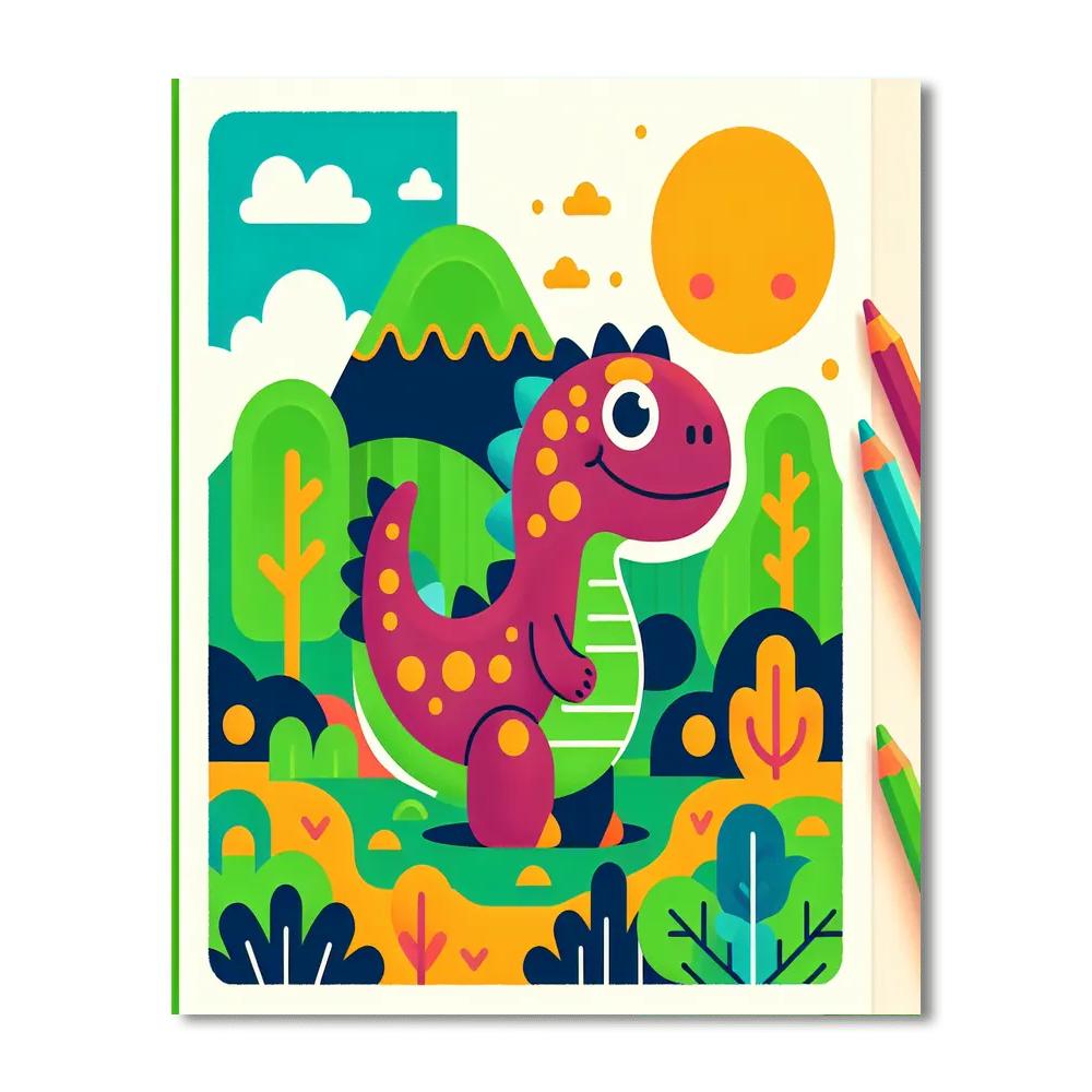 Gigglesaurus Adventure Painting By Numbers Kit