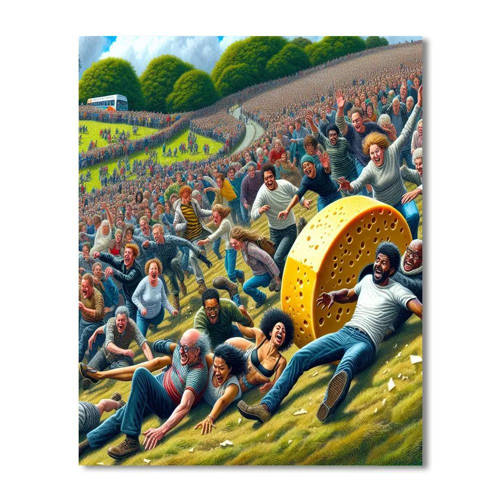 Cooper's Hill Cheese Rolling Painting Number Kit