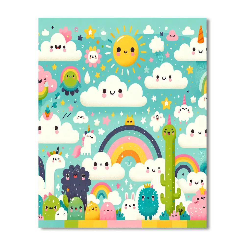 Dreamland Cloud Adventure Number Painting