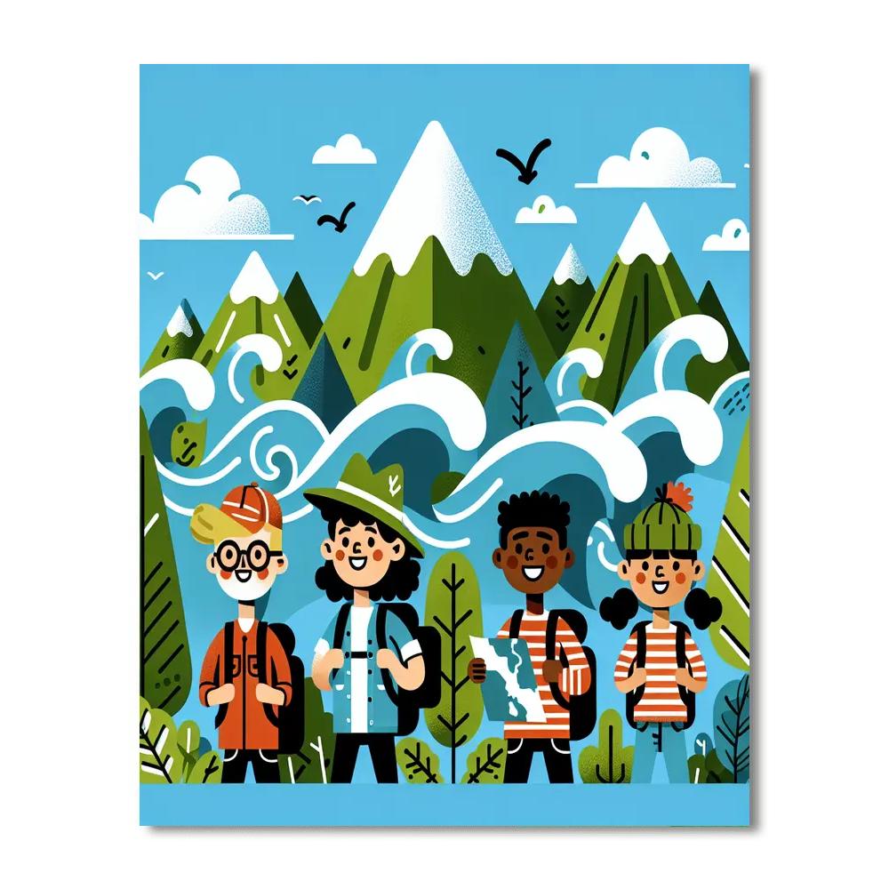 Eccentric Eco Explorers Paint By Numbers Art