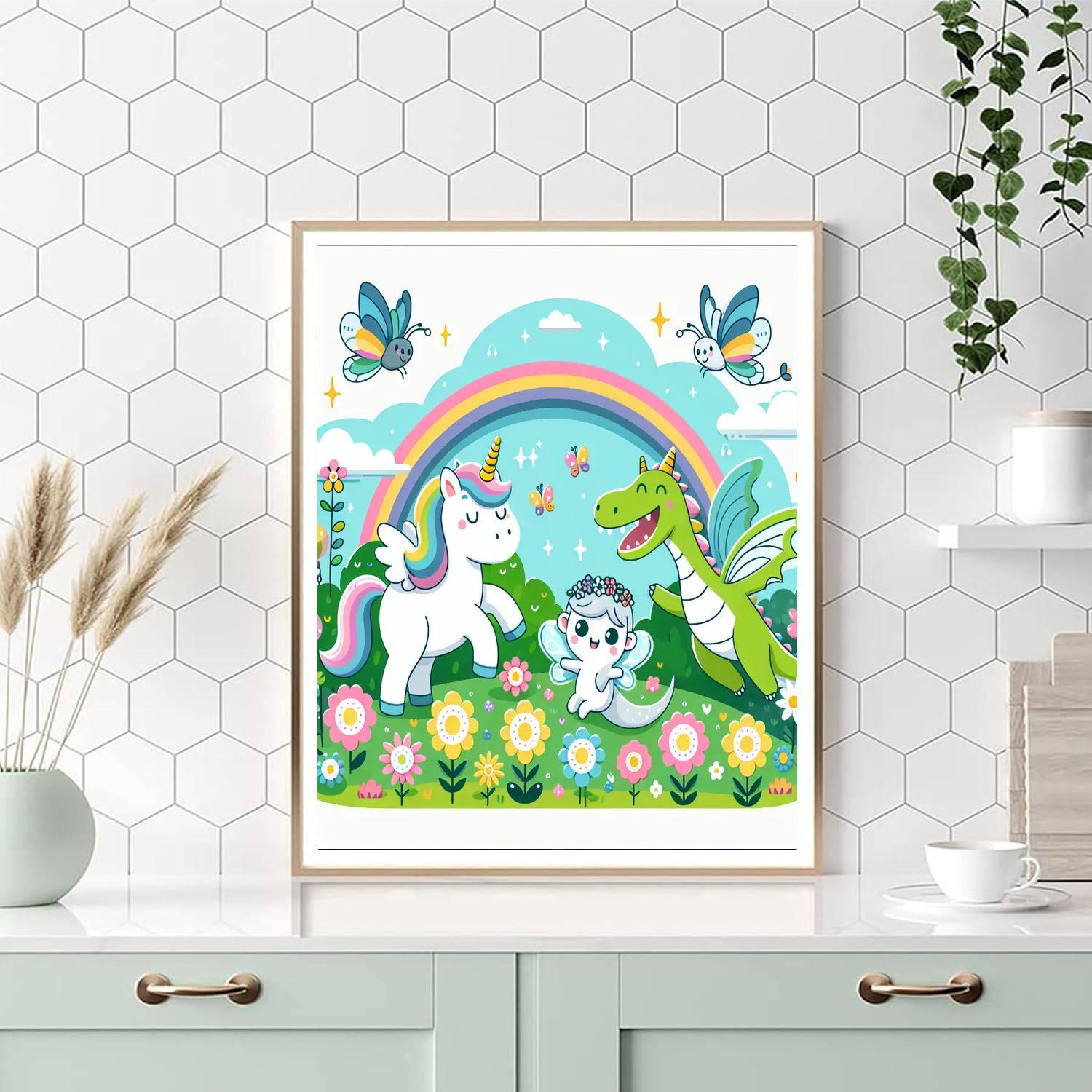 Fantasy Creature Garden Paint By Color
