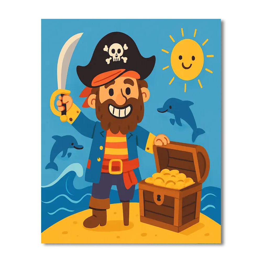 Friendly Pirate Numbered Painting Kits