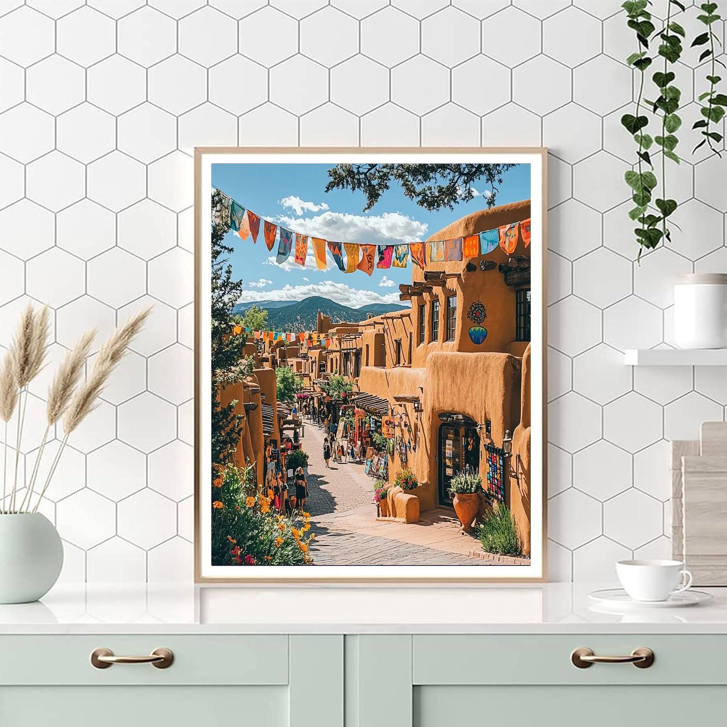 Santa Fe - New Mexico Paint By Number