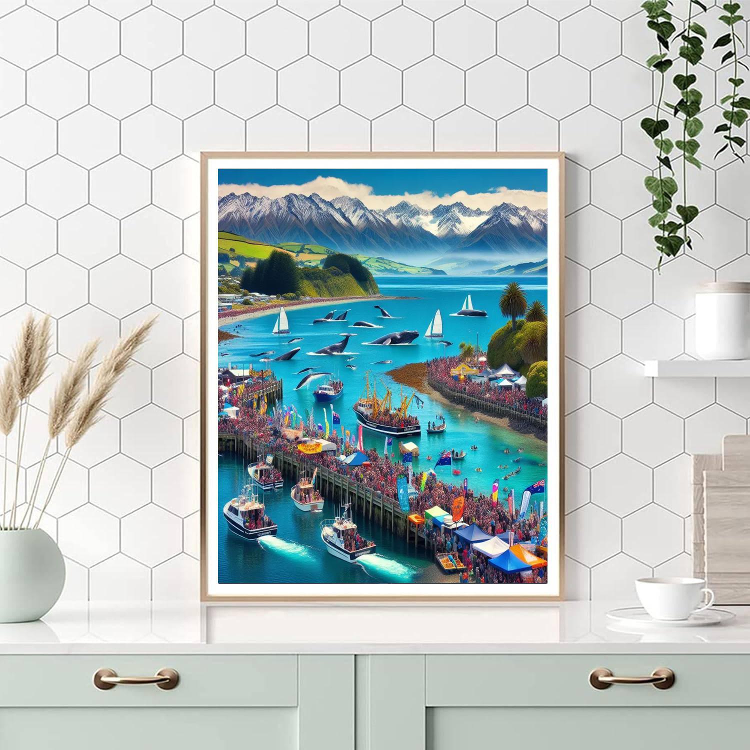Kaikoura Whale Festival - New Zealand Paint By Numbers Art