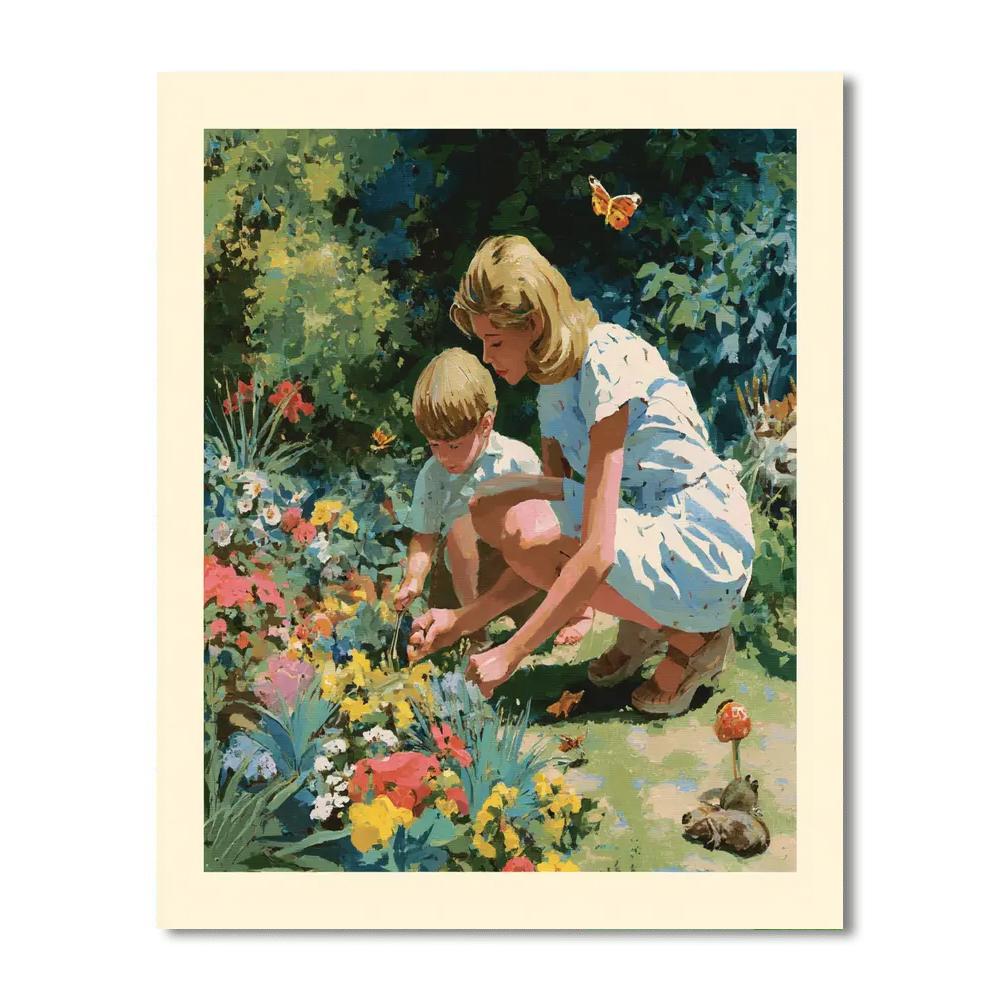 Mom’s Magical Garden Paint By Color