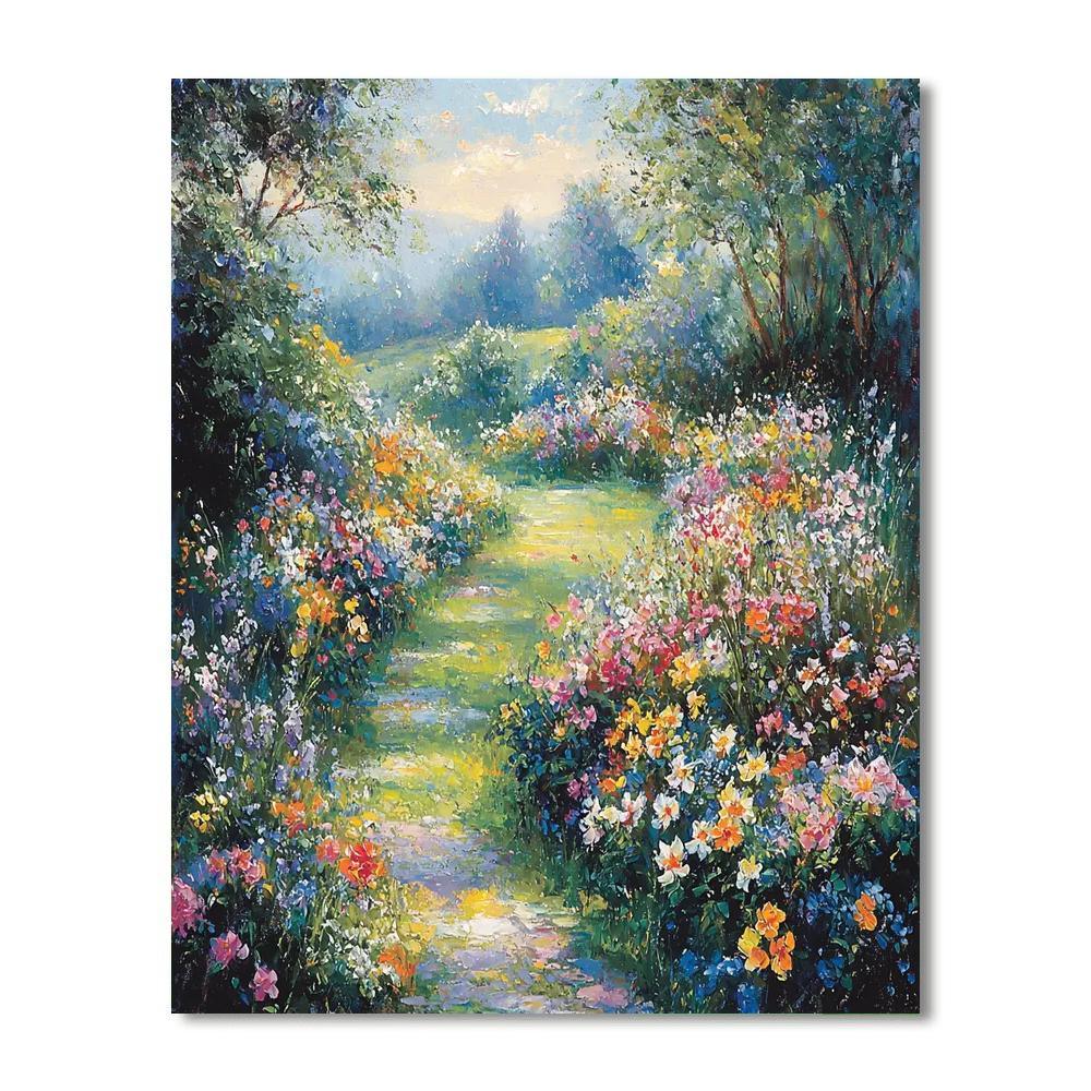 Monet Inspired Charming Garden Views  Painting By Numbers Kit