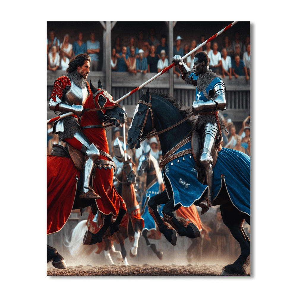 Dynamic Medieval Tournament Paint By Color
