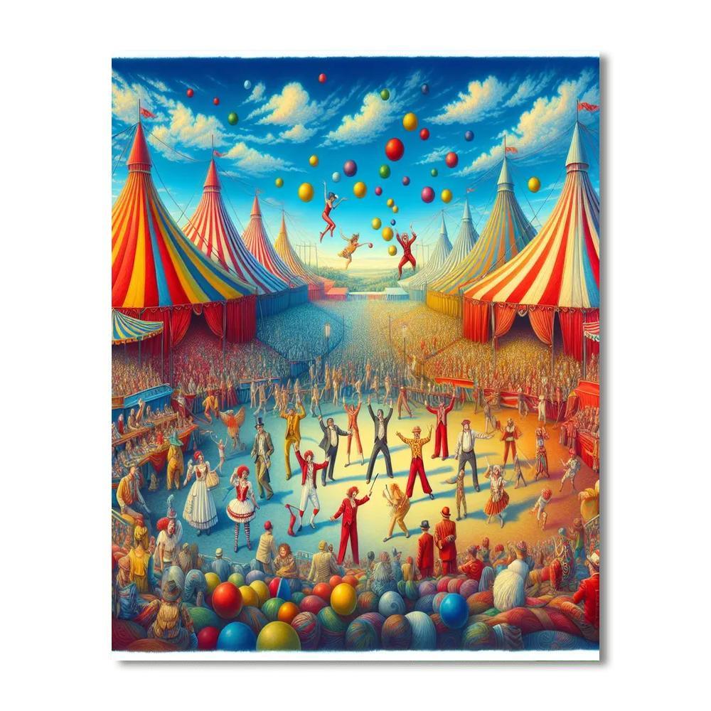 Circus Fun For Little Ones Numbered Painting Kits