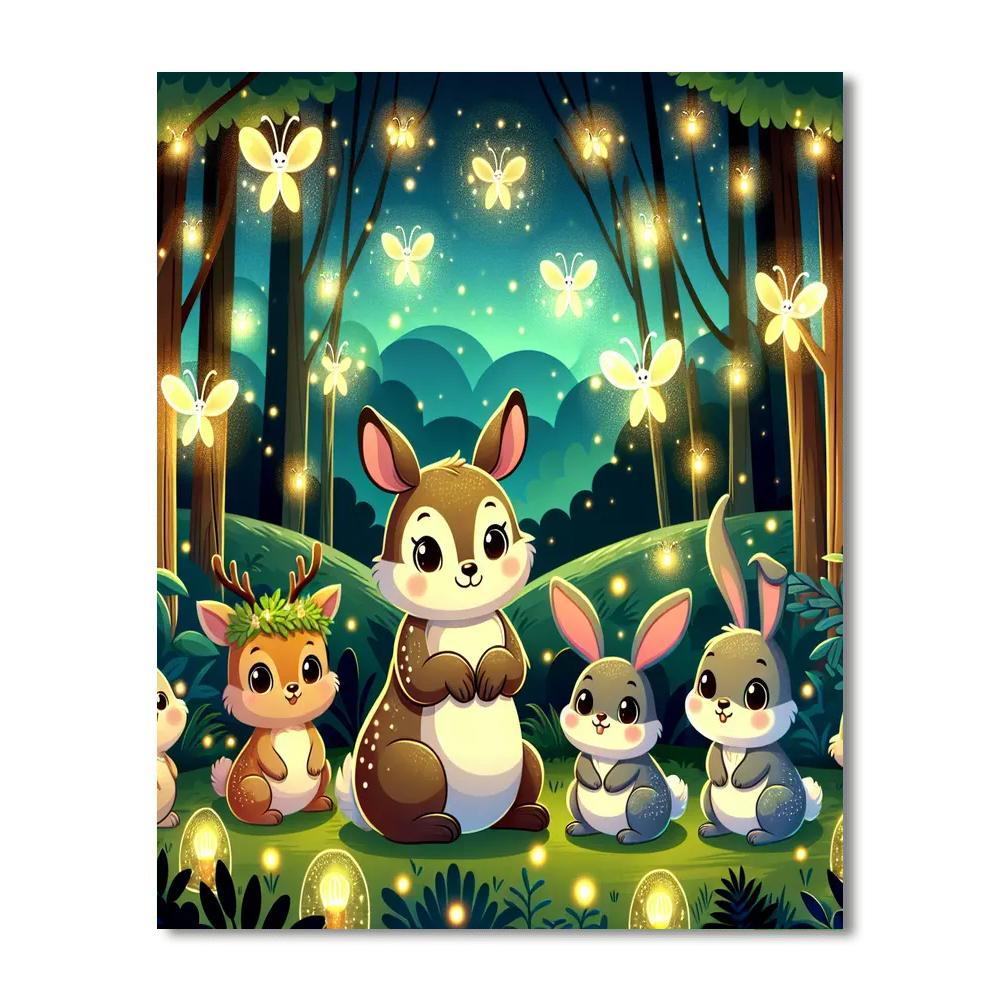 Firefly Forest Fables Numbered Painting Kits