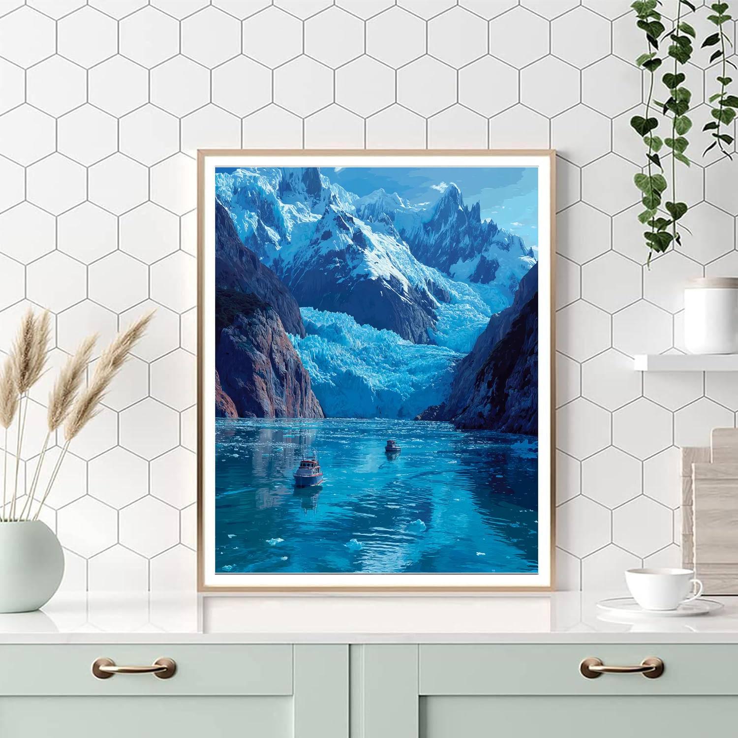 Patagonian Glacier Tours DIY Paint By Numbers