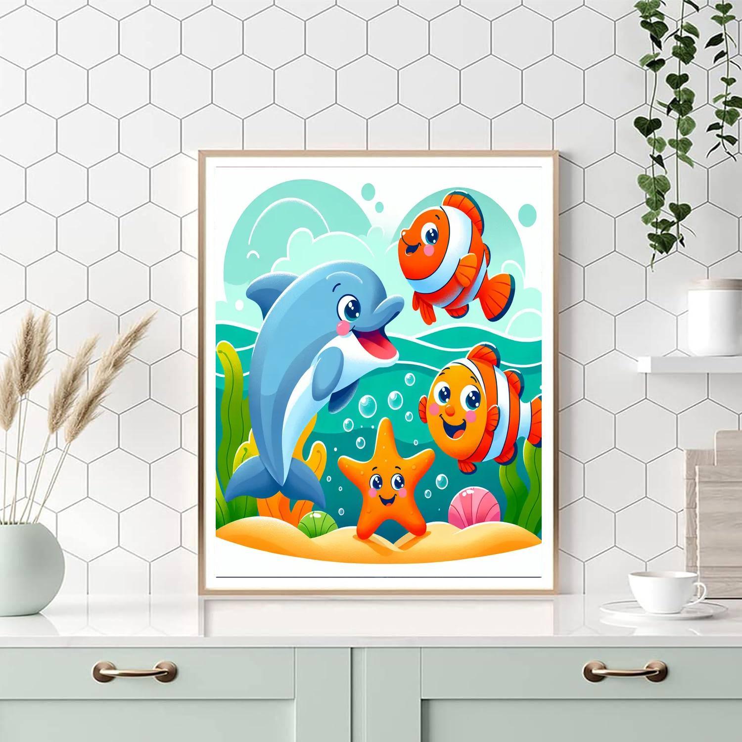 Ocean Friends Party Numbered Painting Kits