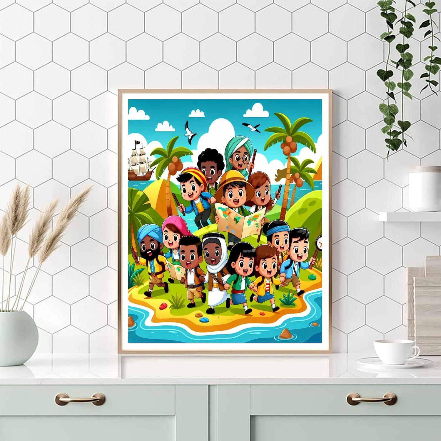 Epic Adventure Island Numbered Painting Kits