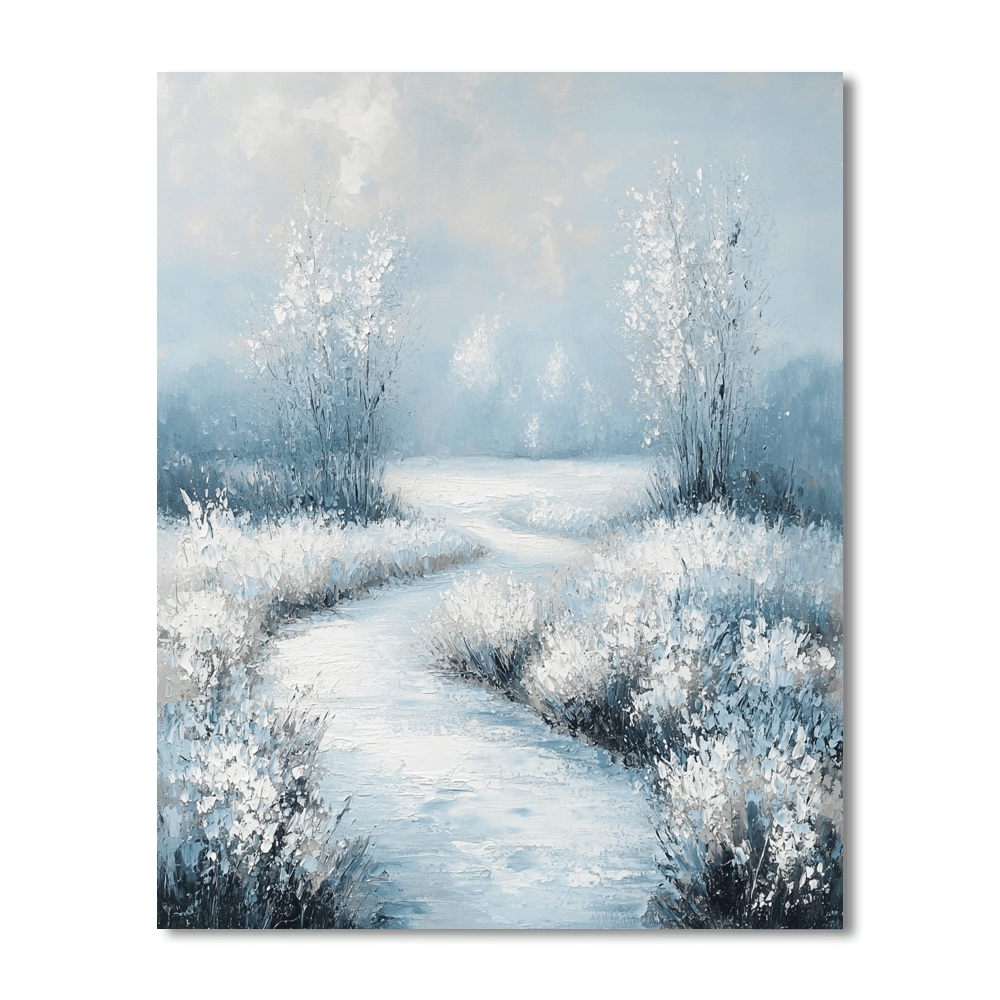 Monet Inspired Frosted Meadow  Paint By Number