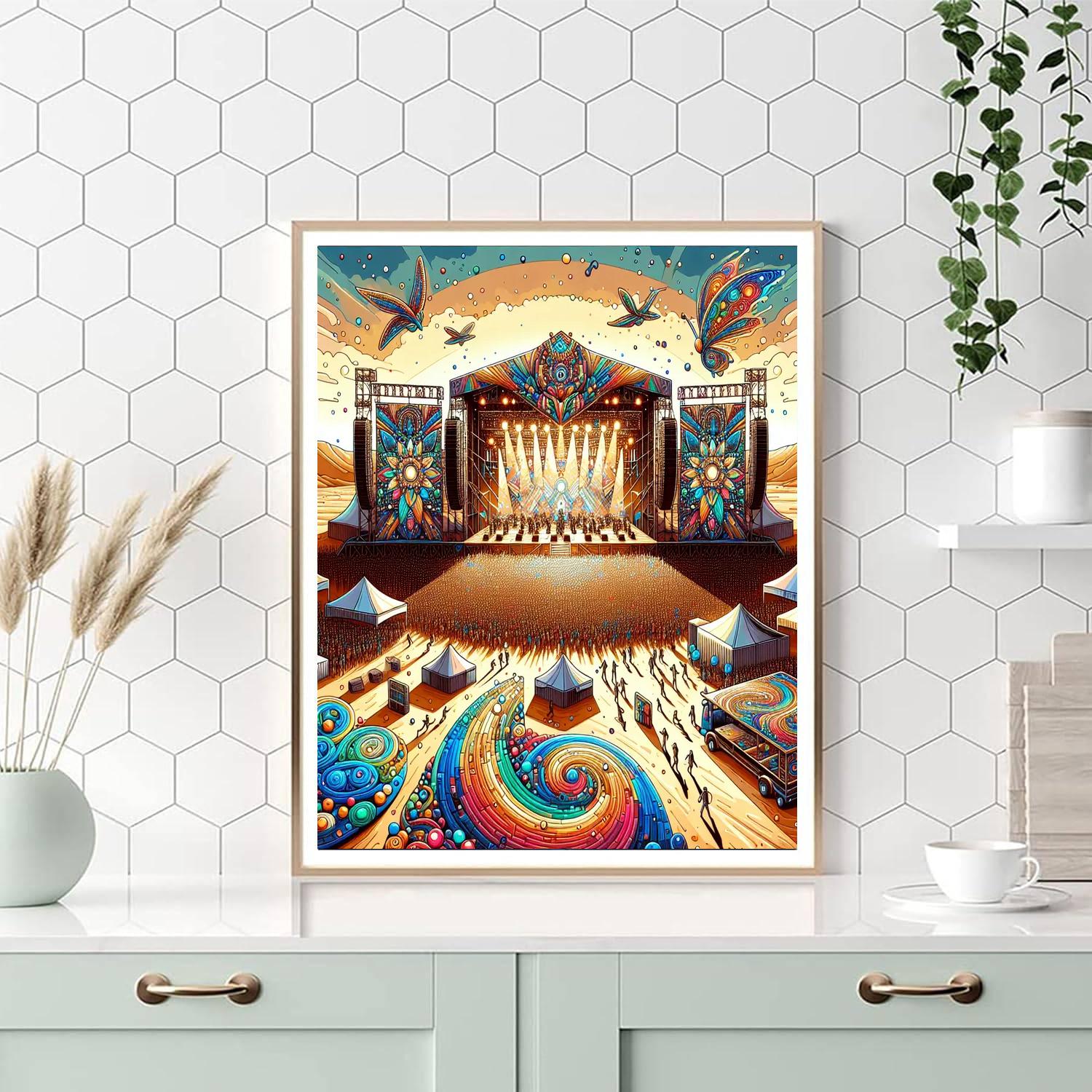 Coachella - United States Number Painting