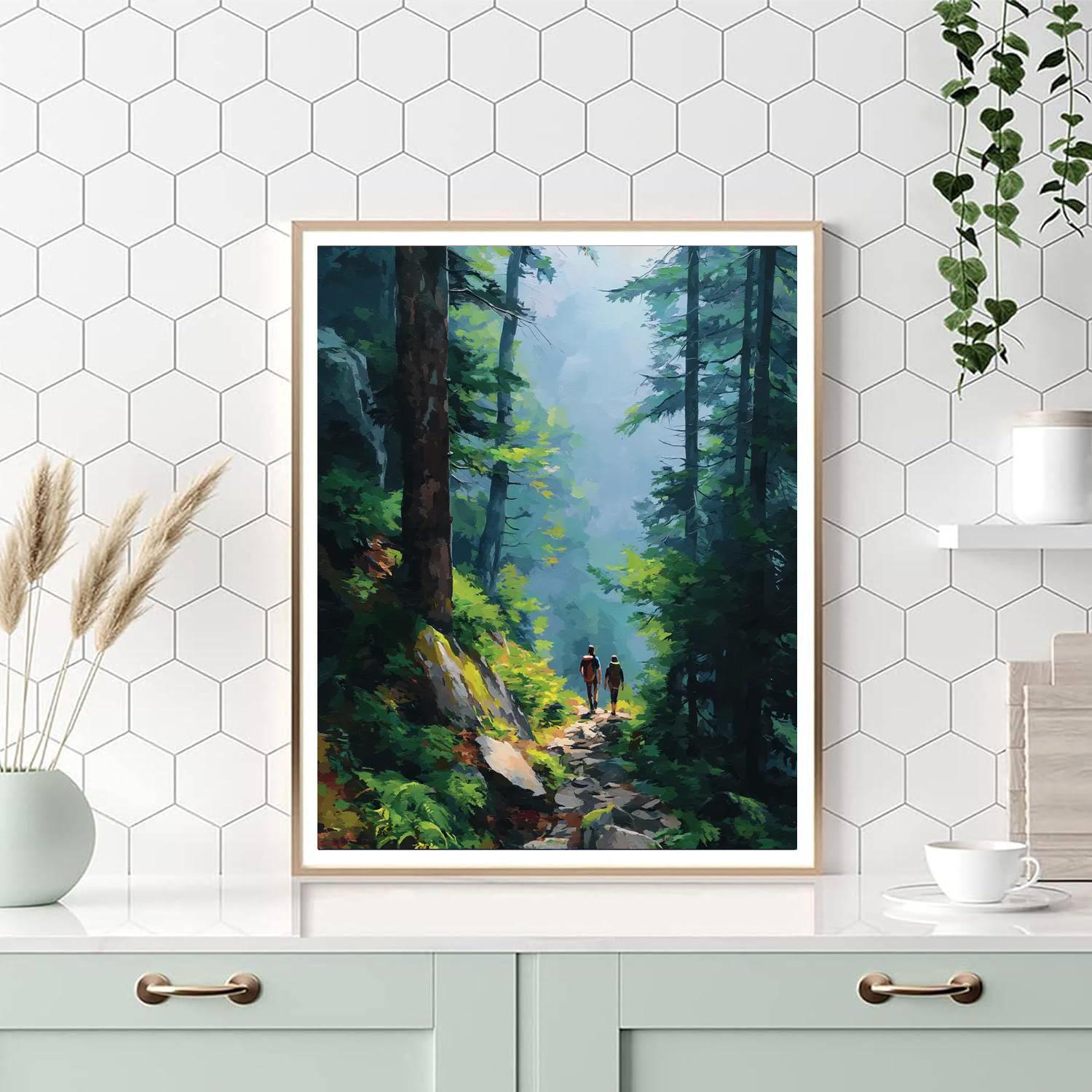 Hiking Hand In Hand Number Painting