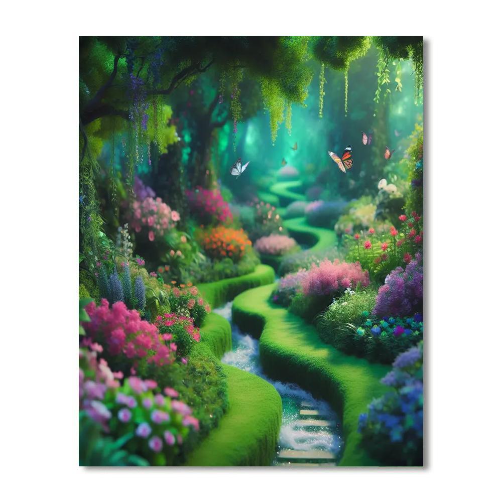 Enchanting Secret Garden Paint By Color