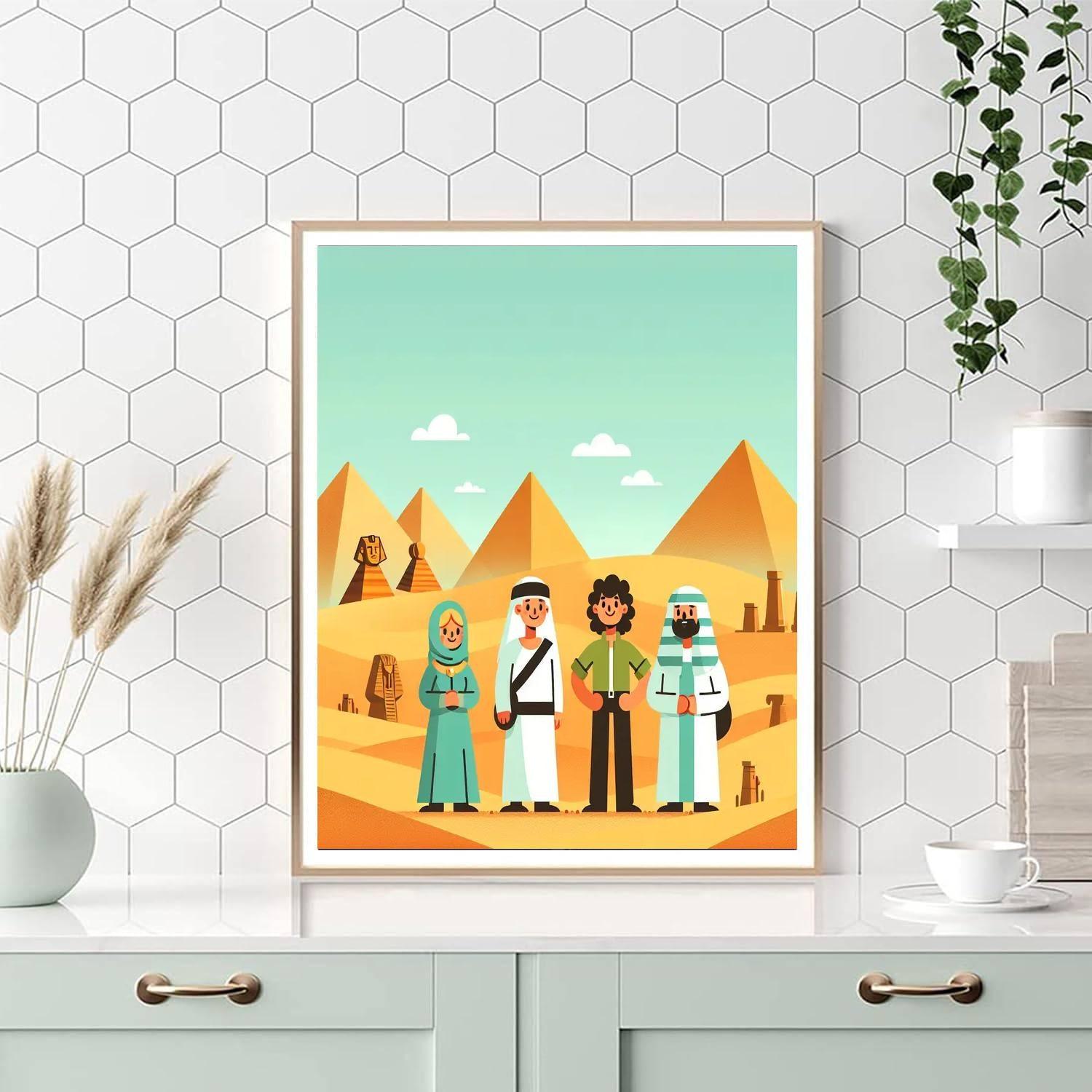 Mystery Of The Desert Pyramid Paint By Numbers Kits