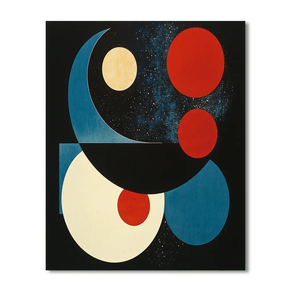 Kazimir Malevich Inspired Cosmic Dimensions  DIY Paint By Numbers