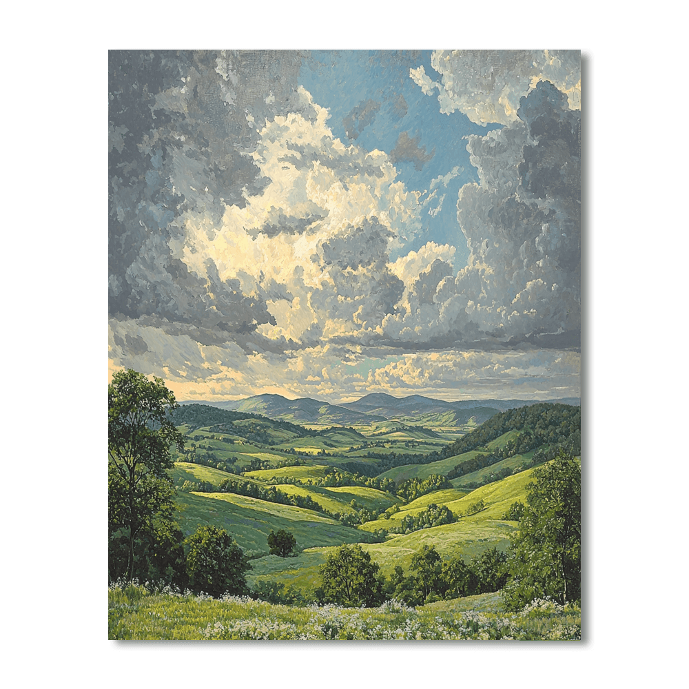 Cole Inspired Dramatic Landscapes  Numbered Painting Kits